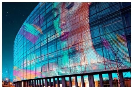 Harga yang bagus P15.625-31.25mm Cocok untuk layar iklan LED luar skala besar di dinding tirai kaca yang dilihat dari jarak jauh on line