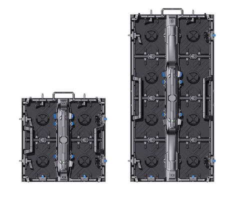 Indoor And Outdoor Rental  Cabinet 500*500mm\500*1000mm P1.95 P2.6mm 7680Hz  For Concert XR Studio Background Display Screen