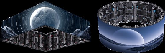 Harga yang bagus 500x500mm Die-Cast Aluminium Cabinet Stadium Perimeter LED Display untuk Stage Church Broadcasting Studio on line