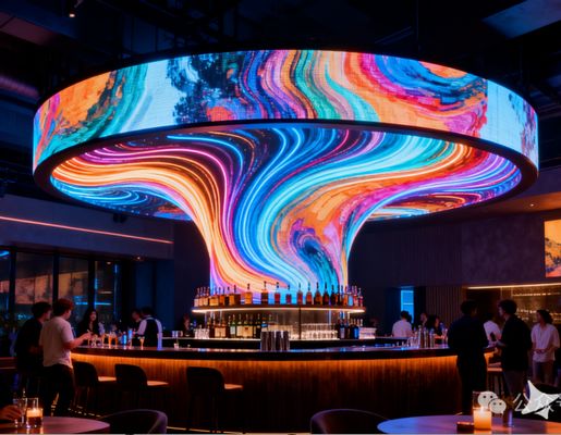 GOB Stage Concert LED Display dengan tingkat penyegaran tinggi 7680Hz, sudut pandang horisontal 160 ° / vertikal 140 ° dan kalibrasi titik tunggal untuk visual imersif