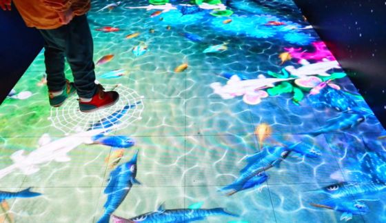 Harga yang bagus P2.6 Interactive LED Floor Display With Super High Pressure Resistance And Waterproof Property on line