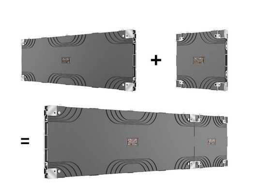 Indoor HD LED Video Wall dengan tingkat refresh tinggi 7680Hz dan 90° Seamless Right-Angle Splicing di Die-Casting Aluminium Cabinet