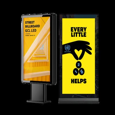 5500 Nits Kecerahan IP65 Waterproof 1920X640mm Outdoor LED Display Iklan LED Screen untuk penggunaan komersial